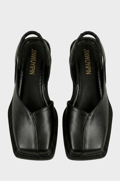 Damen Slingback Ballerinas | Eckige Zehenpartie
