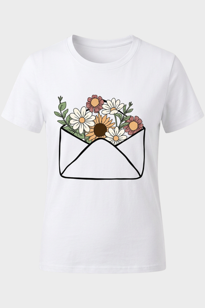Damen Grafik T-Shirt | Herzprint