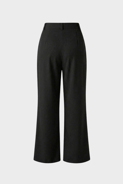 Stoffhose Damen Weite Hose mit Hoher Taille