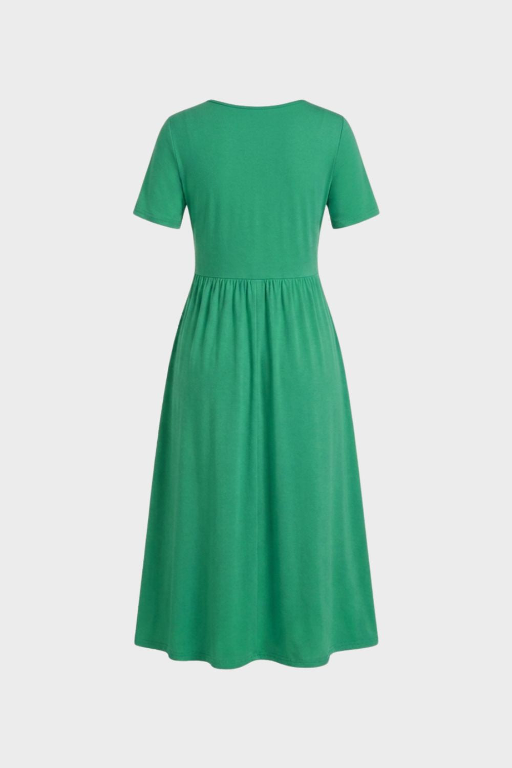 Damen Wickel Midikleid | Bauchweg