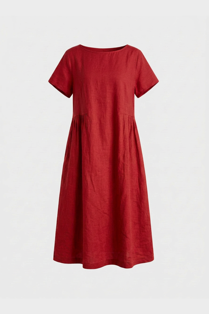 Damen Leinen Kaftankleid | Maxi
