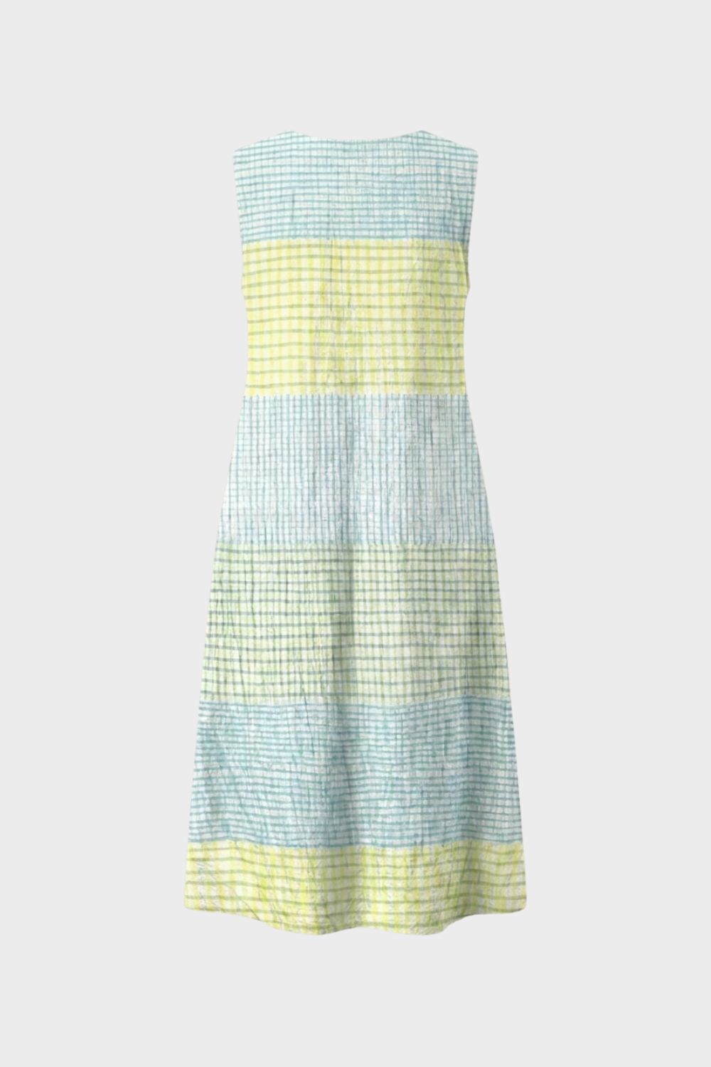 Damen Streifen Midikleid | Ärmellos