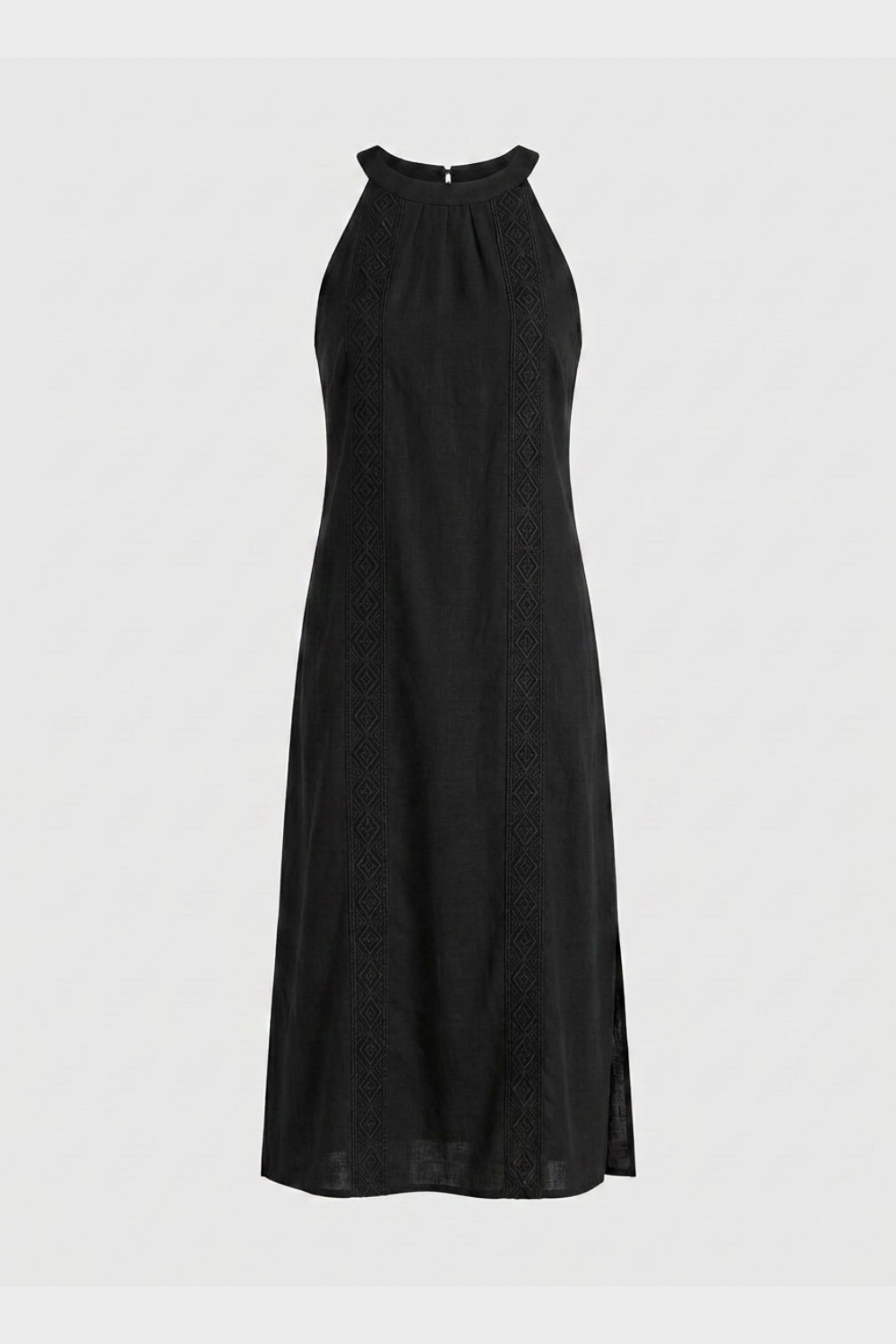 Damen Maxikleid | Stehkragen Slim