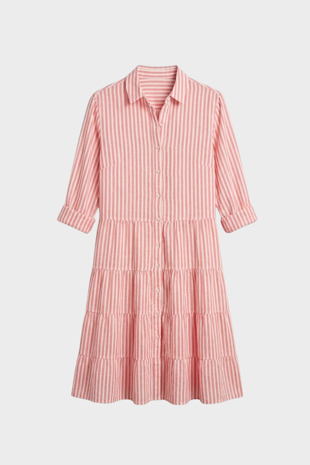 Damen Sommerkleid Midi | Knopfleiste