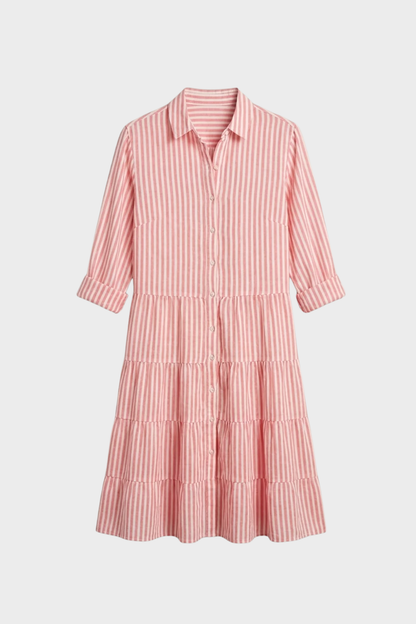 Damen Sommerkleid Midi | Knopfleiste