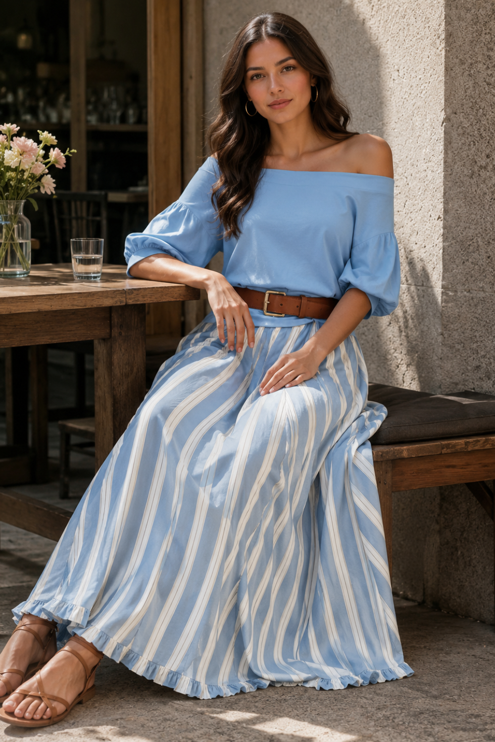 Damen Zweiteiler Top & Rock | Set