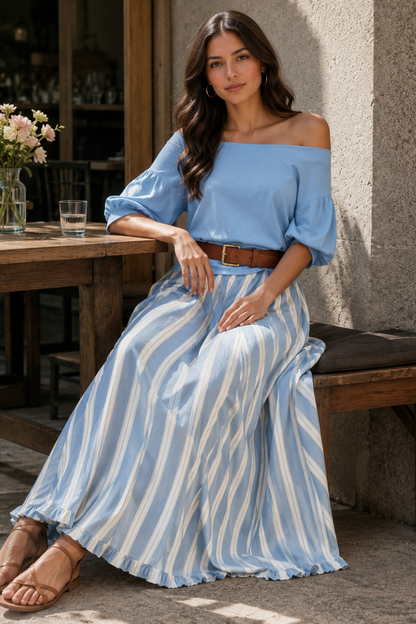 Damen Zweiteiler Top & Rock | Set