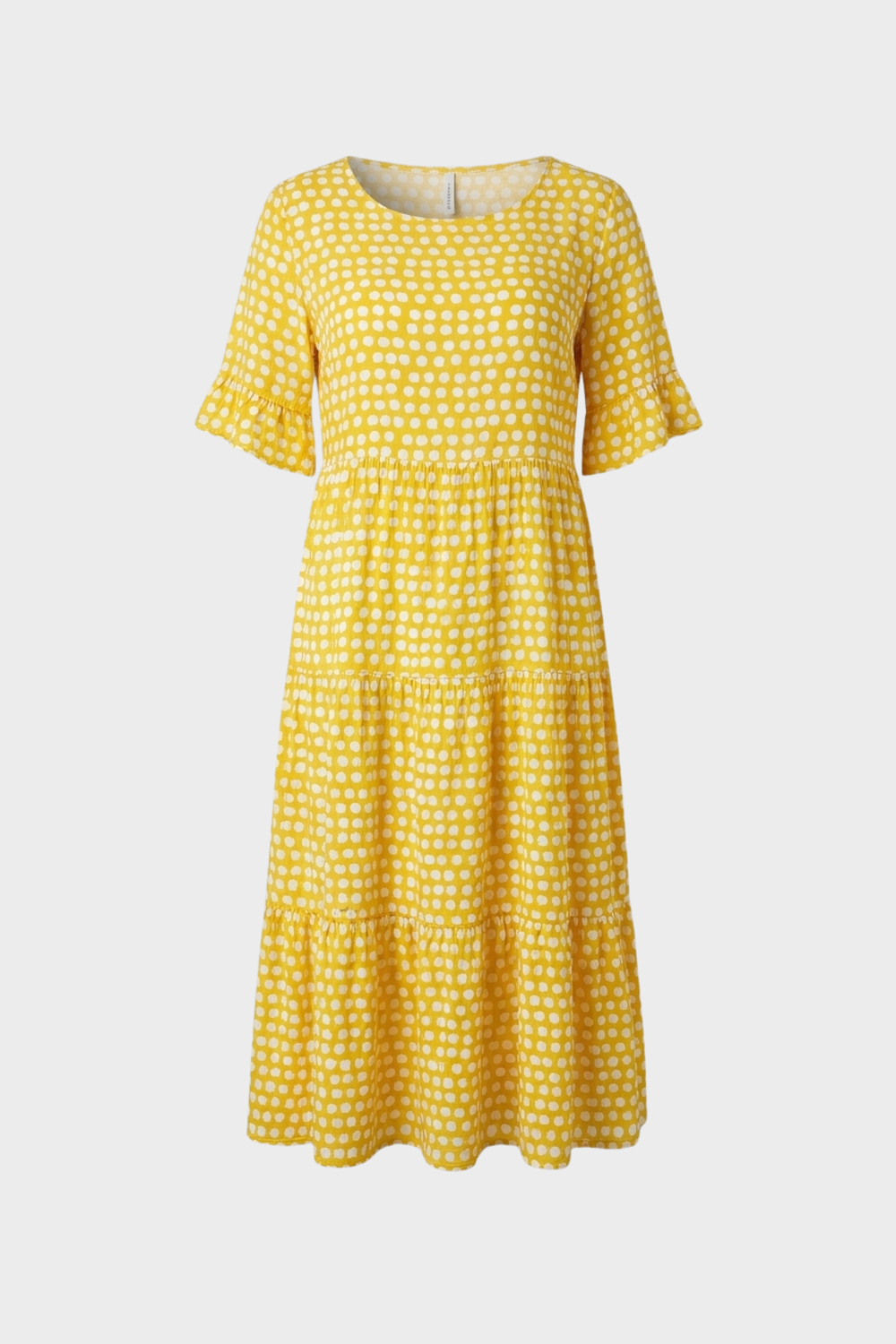 Damen Florales Midikleid | Puffärmel