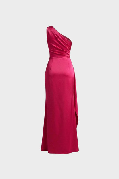 Damen One-Shoulder Kleid | Schlitz