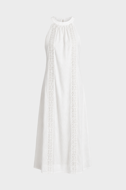 Damen Spitzen Maxikleid | Ärmellos