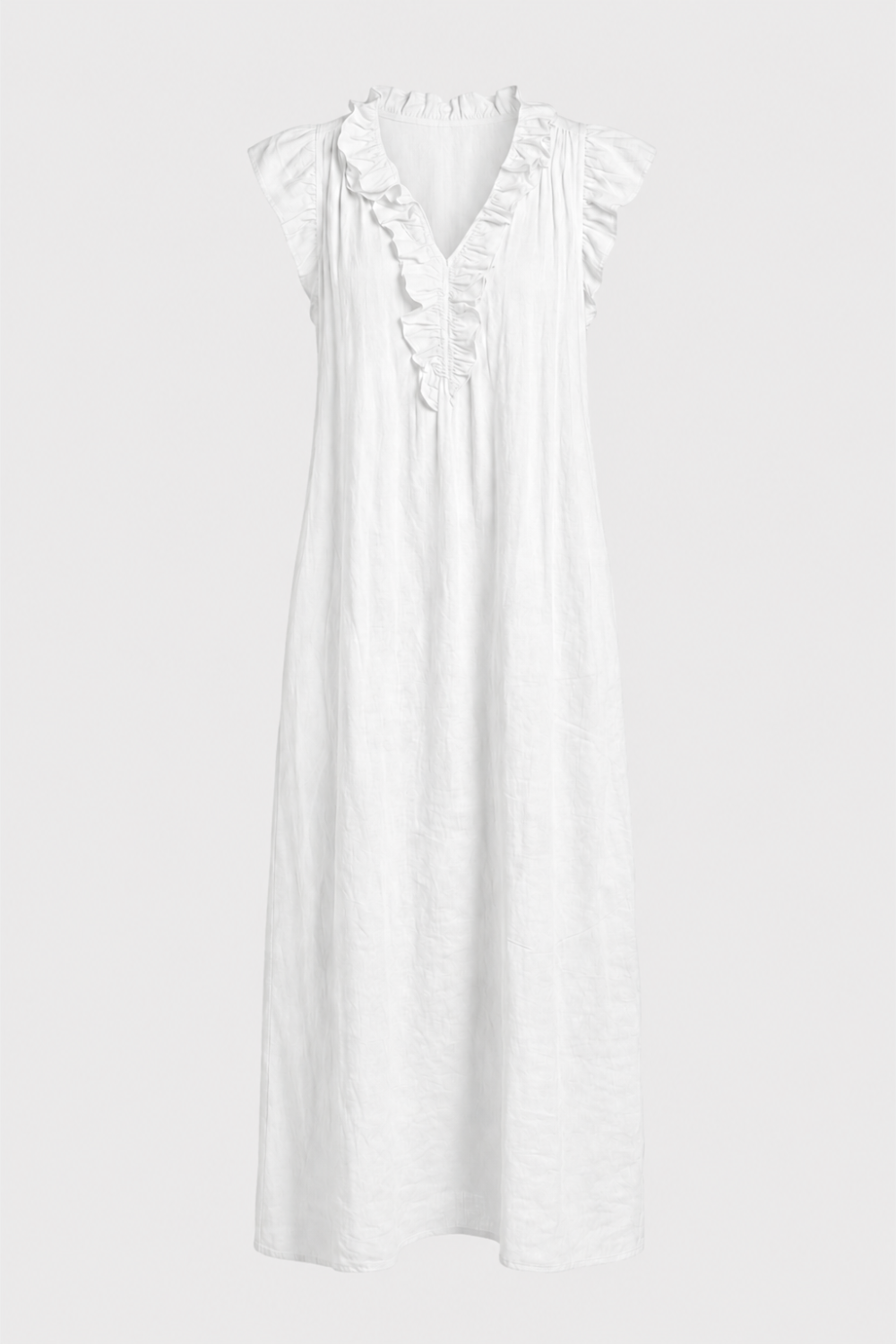 Damen Rüschen Sommerkleid | Midi