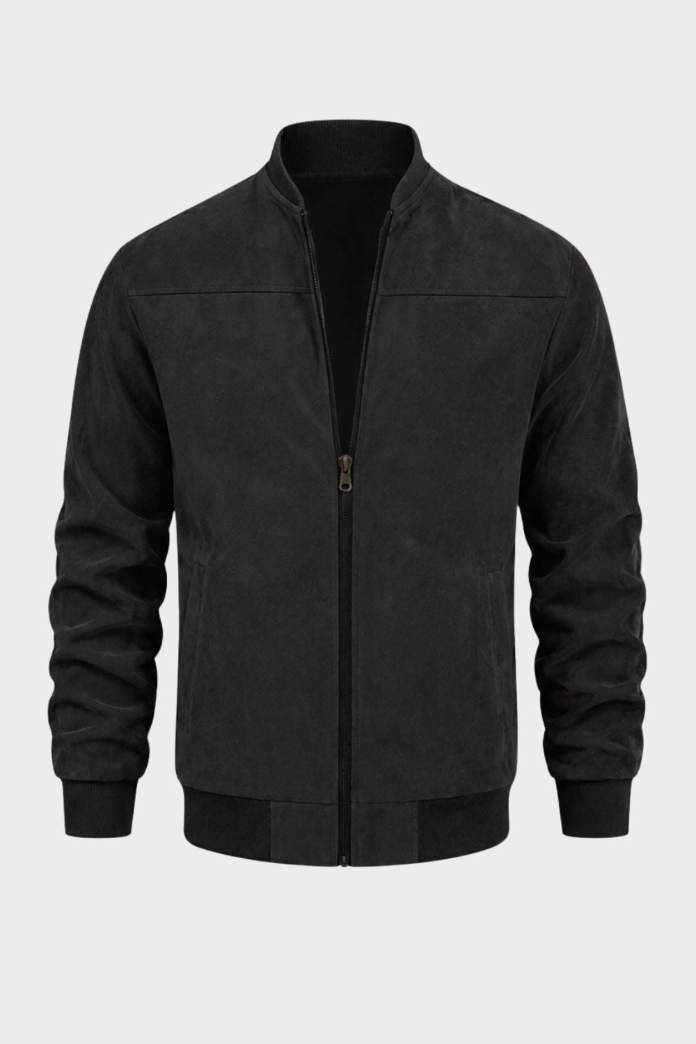 Herren Freizeit-Bomberjacke | Stehkragen & Klare Zip-Front