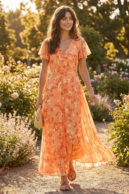 Damen Hochzeitsgast Kleid | Floral