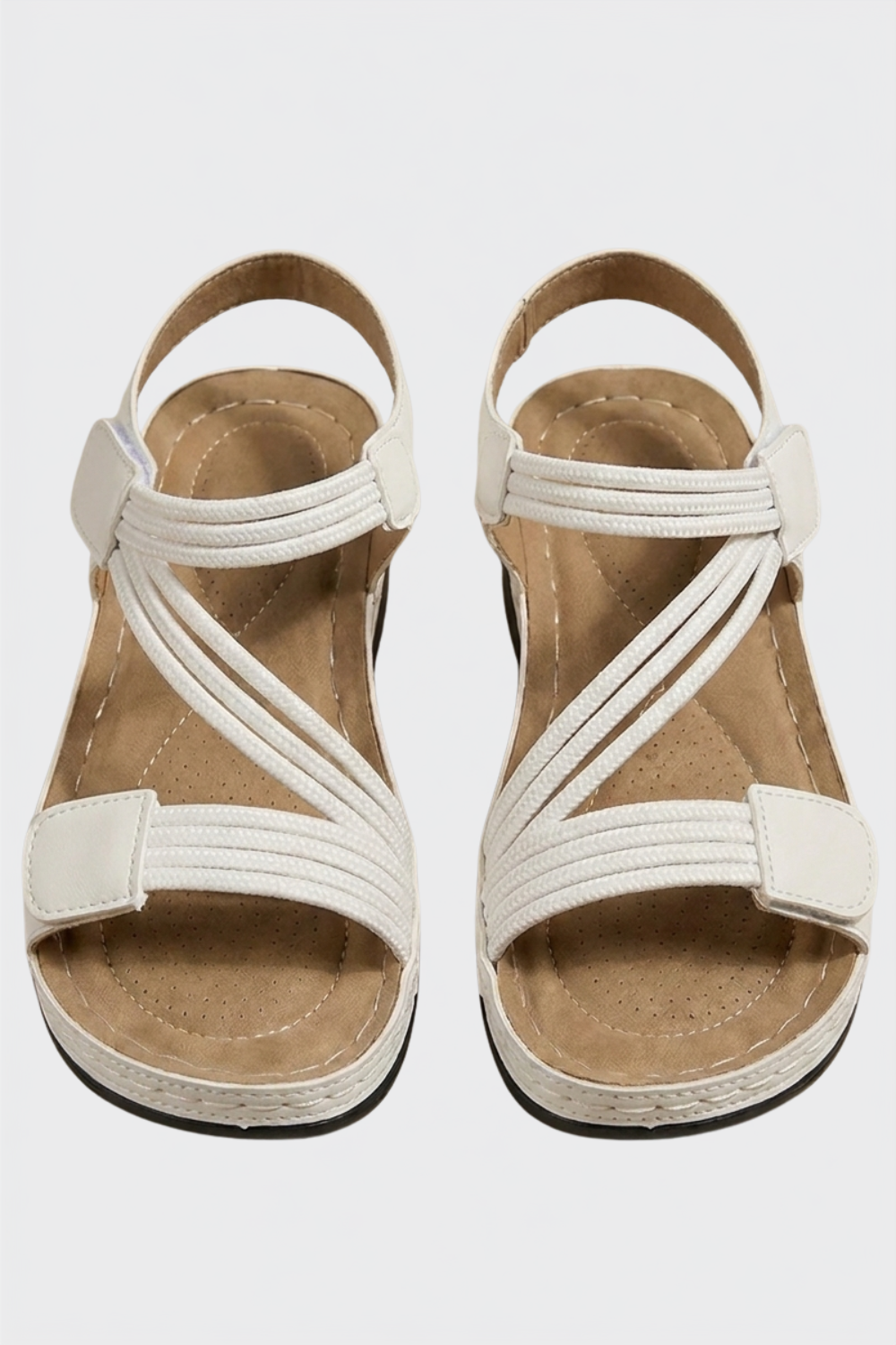 Damen Plateau Sandalen | Kreuzriemen