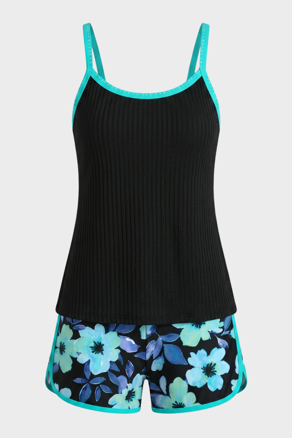Damen Tankini Set | Blumenshorts