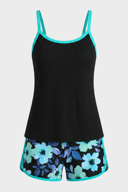 Damen Tankini Set | Blumenshorts