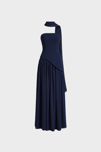 Damen Trägerlos Maxikleid | Elegant
