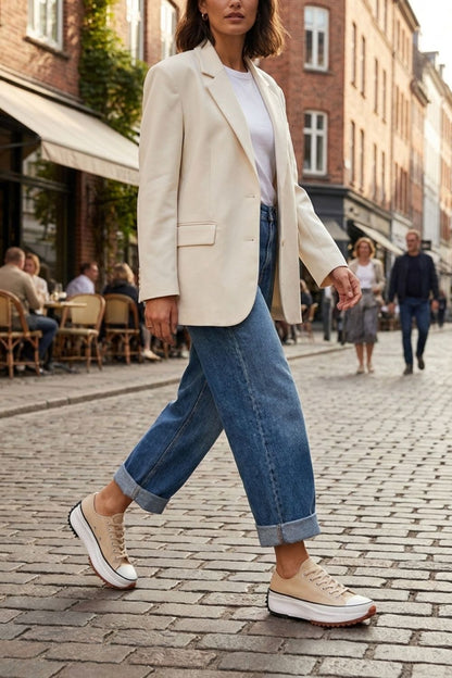 Sneaker Damen Turnschuhe Low mit Schnürung und Gummikappe
