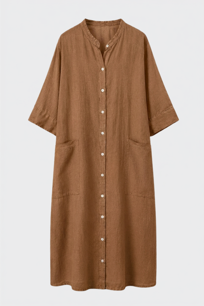 Damen Hemdblusenkleid | Knopfleiste