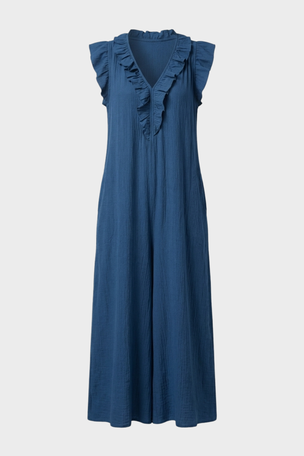 Damen Rüschen Sommerkleid | Midi