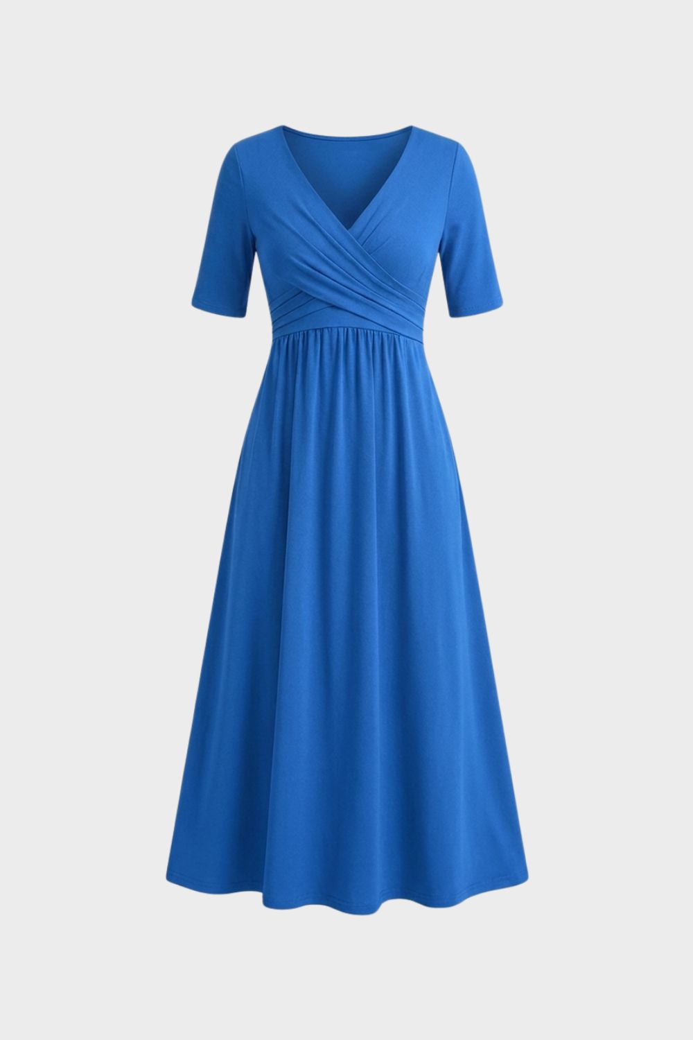 Damen Wickel Midikleid | Elegant