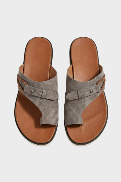 Damen Zehentrenner Sandalen | Flach