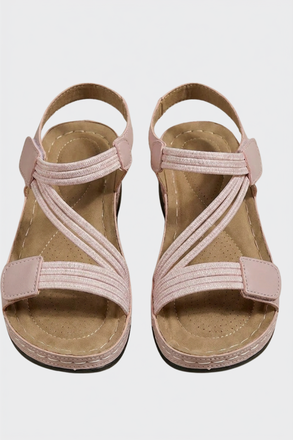Damen Plateau Sandalen | Kreuzriemen
