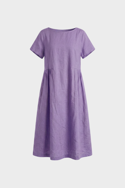Damen Leinen Kaftankleid | Maxi