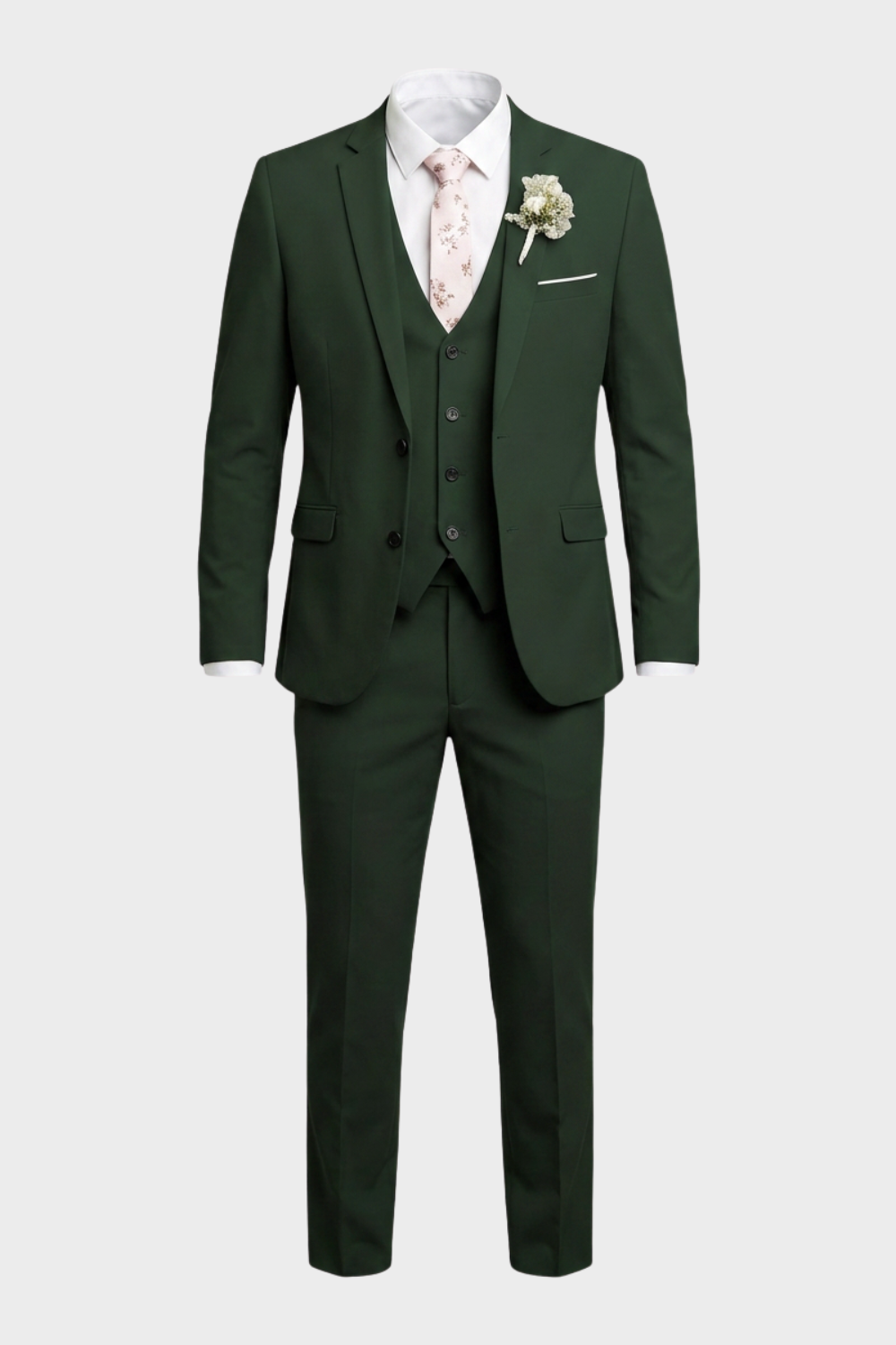 Herren Anzug 3-Teilig | Weste Slim