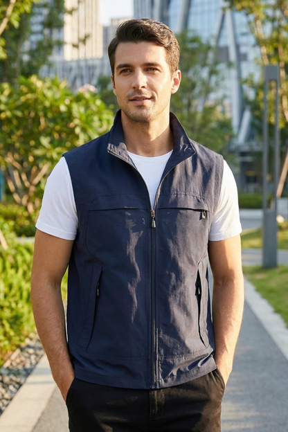 Herren Utility Weste | Reißverschluss