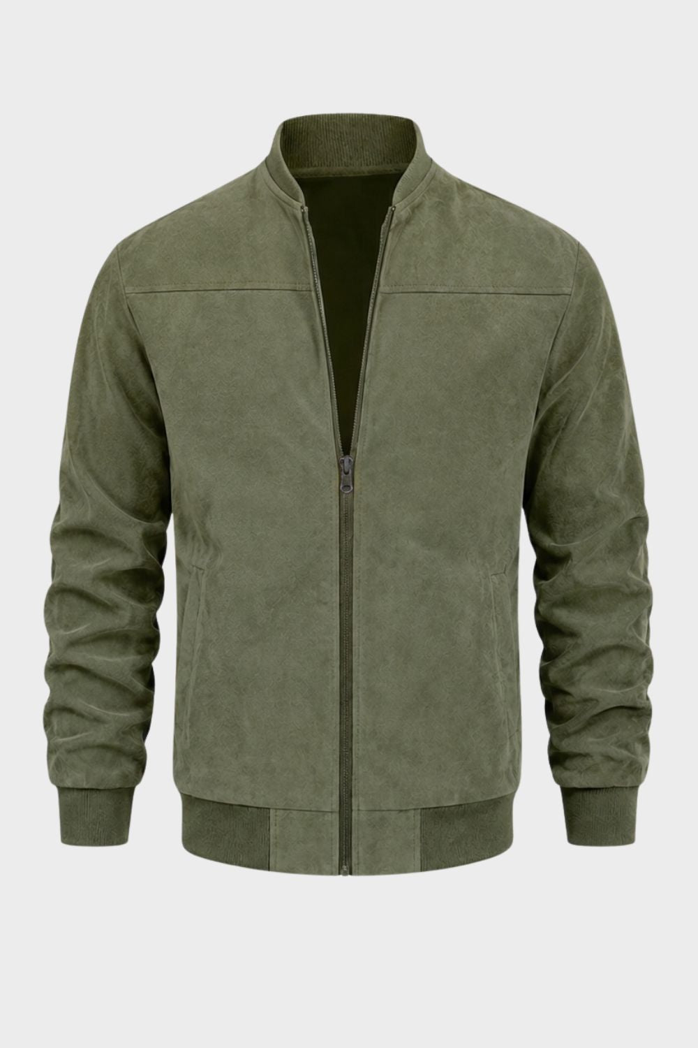 Herren Freizeit-Bomberjacke | Stehkragen & Klare Zip-Front