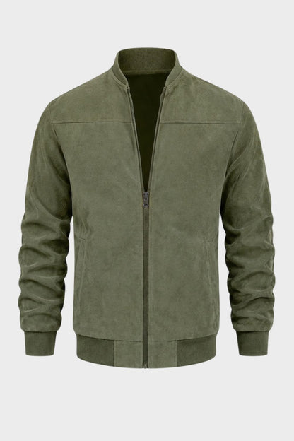 Herren Freizeit-Bomberjacke | Stehkragen & Klare Zip-Front