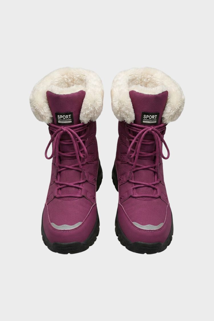 Damen Schnürboots | Profilsohle & Schaftrand