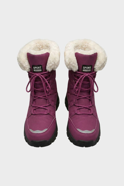 Damen Schnürboots | Profilsohle & Schaftrand