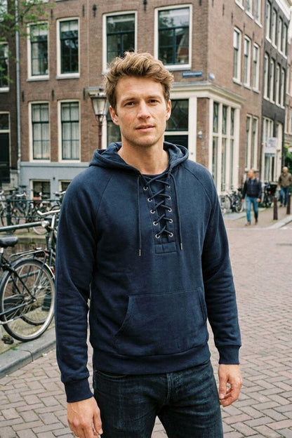Herren Kapuzenpullover | Schnürkragen & Lässige Form