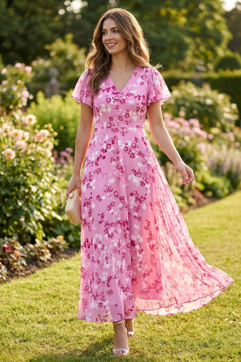 Damen Hochzeitsgast Kleid | Floral