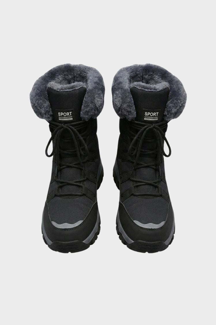 Damen Schnürboots | Profilsohle & Schaftrand