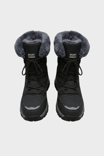 Damen Schnürboots | Profilsohle & Schaftrand