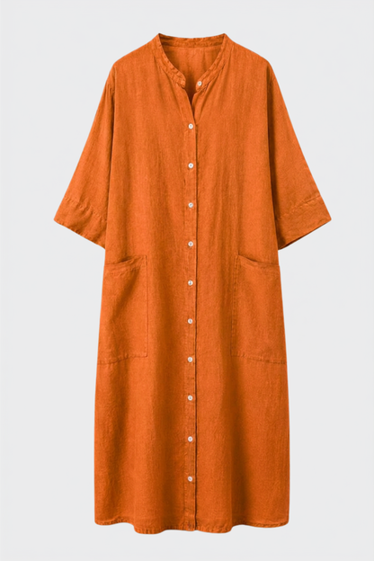 Damen Hemdblusenkleid | Knopfleiste