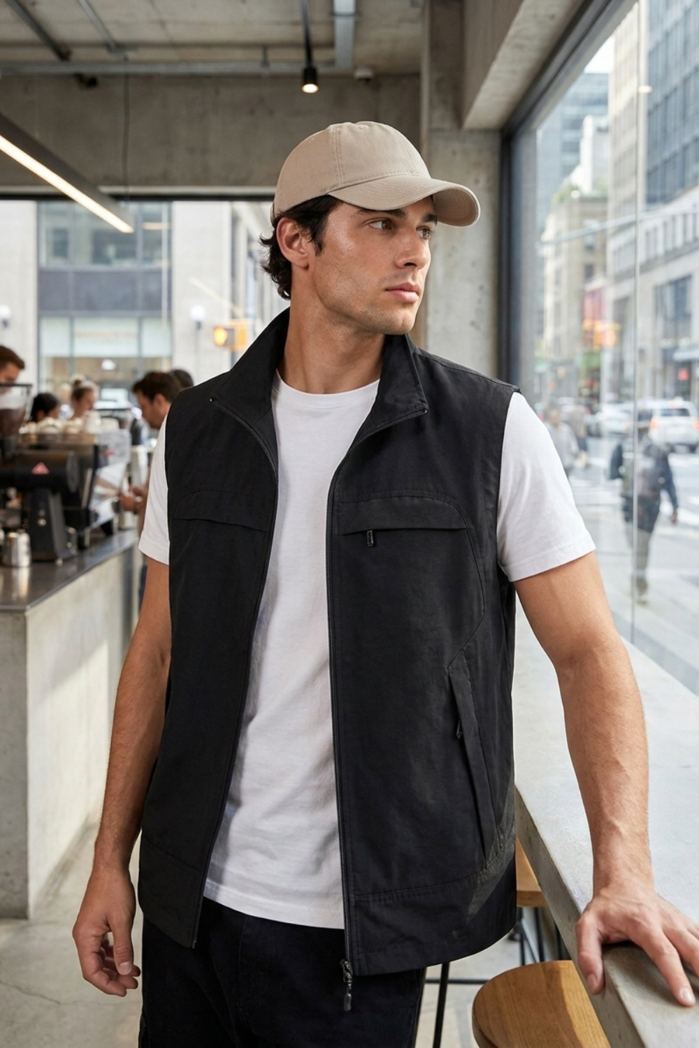Herren Utility Weste | Reißverschluss