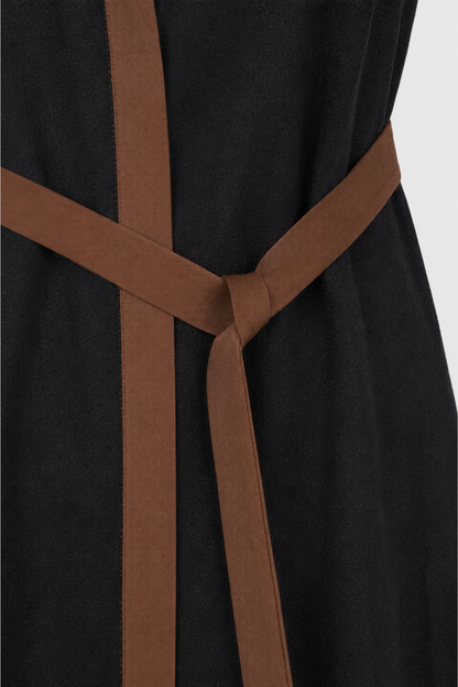 Damen Maxikleid Kontrast | Ärmellos