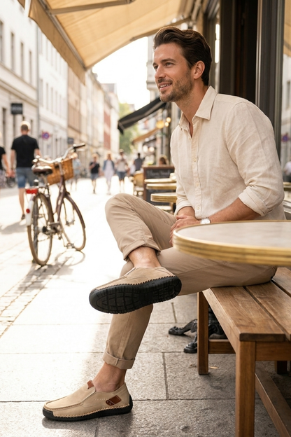 Herren Slip-On Loafer | Kontrastnaht