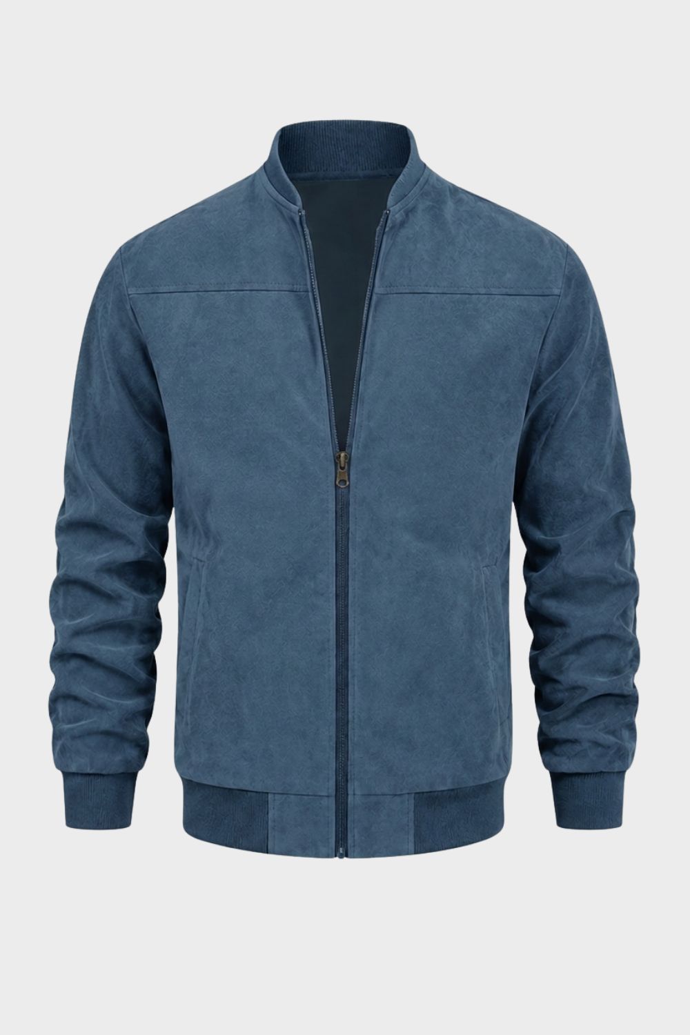 Herren Freizeit-Bomberjacke | Stehkragen & Klare Zip-Front