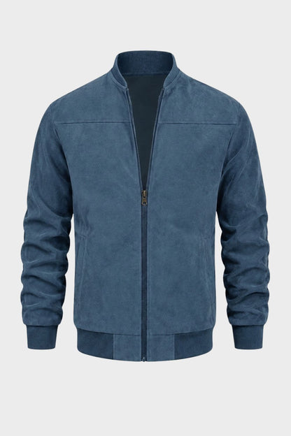 Herren Freizeit-Bomberjacke | Stehkragen & Klare Zip-Front