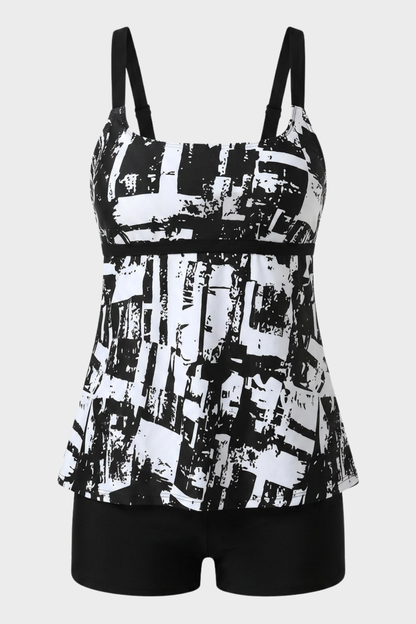 Damen Tankini Set | Bandeau-Ausschnitt