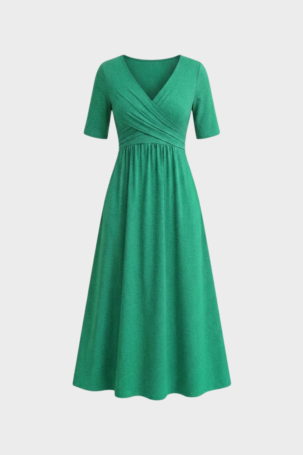 Damen Wickel Midikleid | Elegant