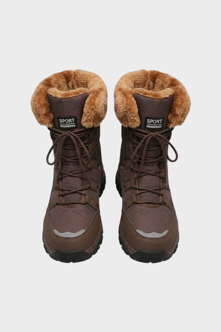 Damen Schnürboots | Profilsohle & Schaftrand