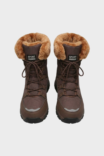 Damen Schnürboots | Profilsohle & Schaftrand