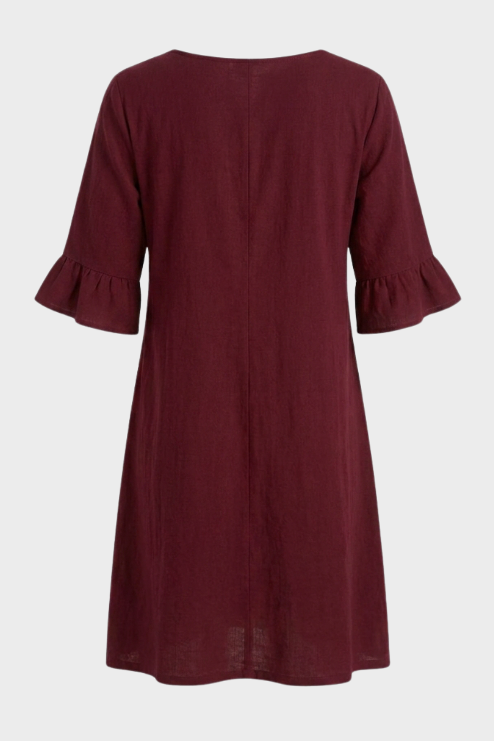 Damen Volant Sommerkleid | Knöpfe