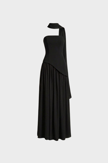 Damen Trägerlos Maxikleid | Elegant